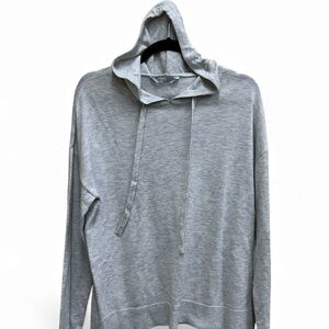 Cashmere Blend Gray Women's Hoodie Size Medium